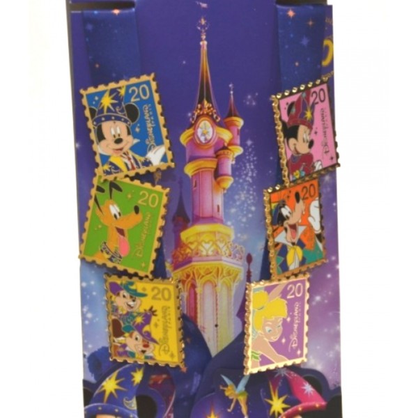 Disneyland Paris 20th Anniversary Deluxe Pin Set